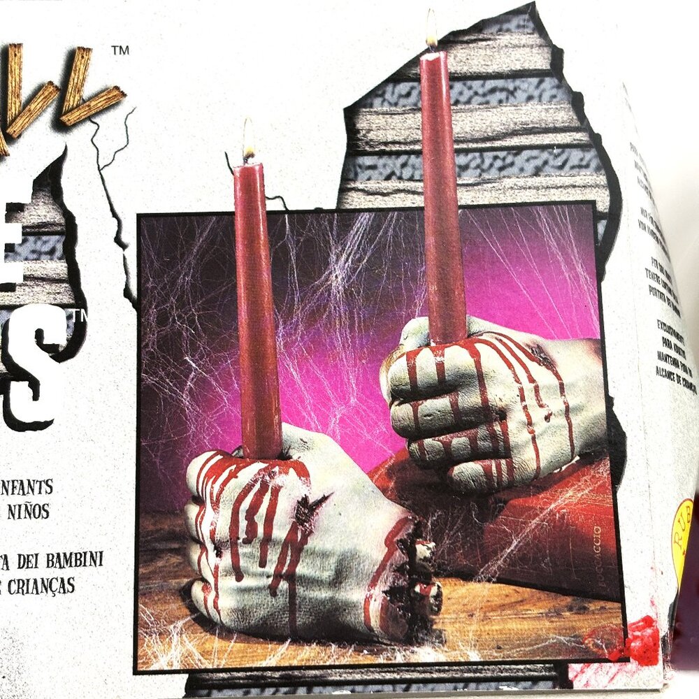 * Rubie’s Candle Holders Bloody Fist New Old Stock Y2K NWT